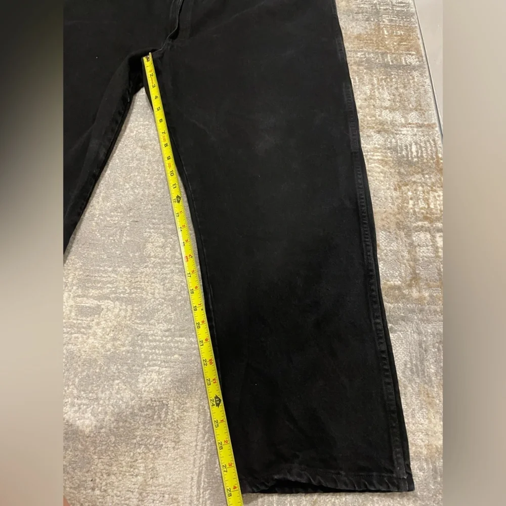 Wrangler Rugged Wear Black Denim Jeans Mens Size 50x30 100% Cotton - Picture 2 of 10